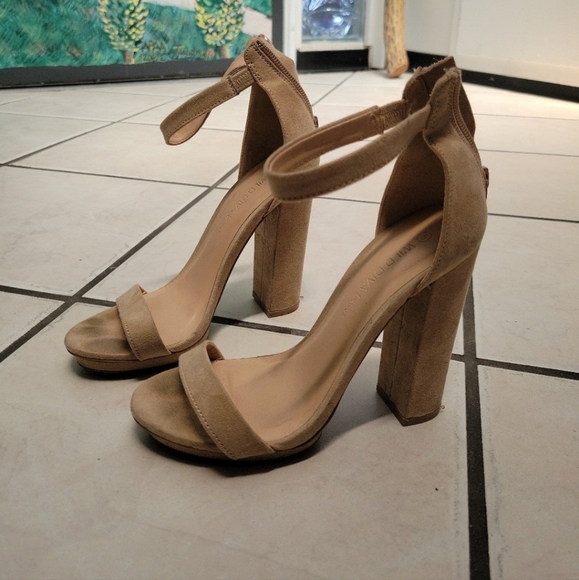 windsor wild diva heels suede tan - Picture 2 of 3